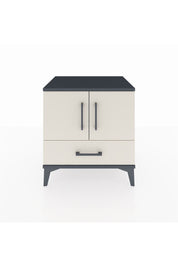 Hyperion Komodin 2 Raflı Tek Çekmeceli 2 Kapaklı 60x44x64 Antrasit-Aytaşı