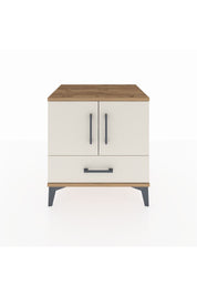 Hyperion Komodin 2 Raflı Tek Çekmeceli 2 Kapaklı 60x44x64 Çam-Aytaşı