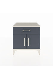 Hyperion Komodin Tek Raflı Tek Çekmeceli 2 Kapaklı 60x44x64 Aytaşı-Antrasit