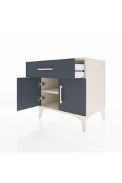 Hyperion Komodin Tek Raflı Tek Çekmeceli 2 Kapaklı 60x44x64 Aytaşı-Antrasit