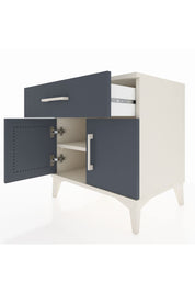 Hyperion Komodin Tek Raflı Tek Çekmeceli 2 Kapaklı 60x44x64 Aytaşı-Antrasit