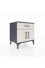 Hyperion Komodin Tek Raflı Tek Çekmeceli 2 Kapaklı 60x44x64 Antrasit-Aytaşı