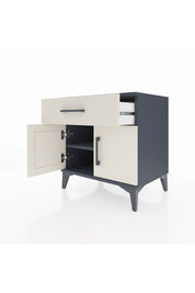 Hyperion Komodin Tek Raflı Tek Çekmeceli 2 Kapaklı 60x44x64 Antrasit-Aytaşı