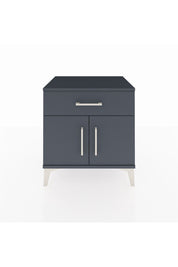 Hyperion Komodin Tek Raflı Tek Çekmeceli 2 Kapaklı 60x44x64 Antrasit-Antrasit