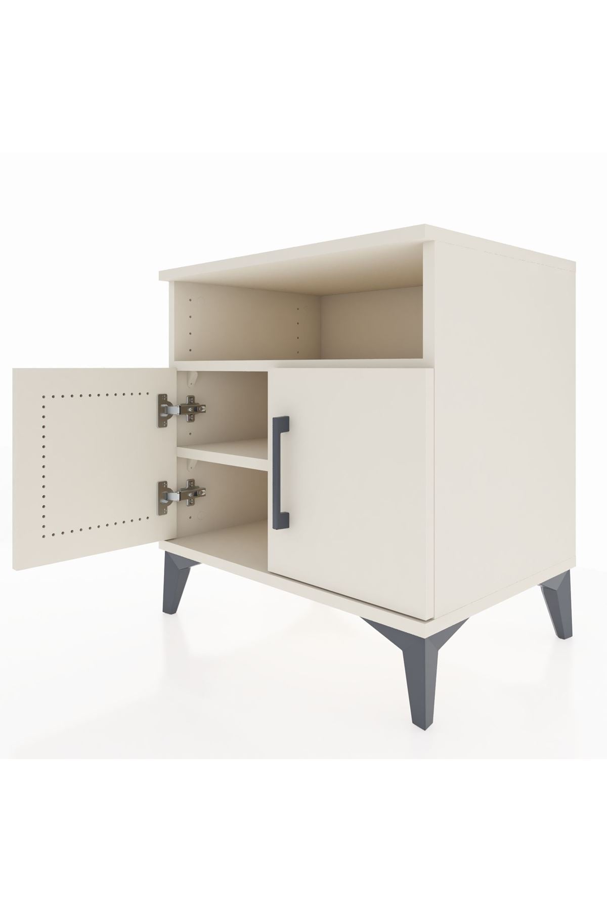 Hyperion Komodin 2 Raflı 2 Kapaklı 60x44x64 Aytaşı-Aytaşı