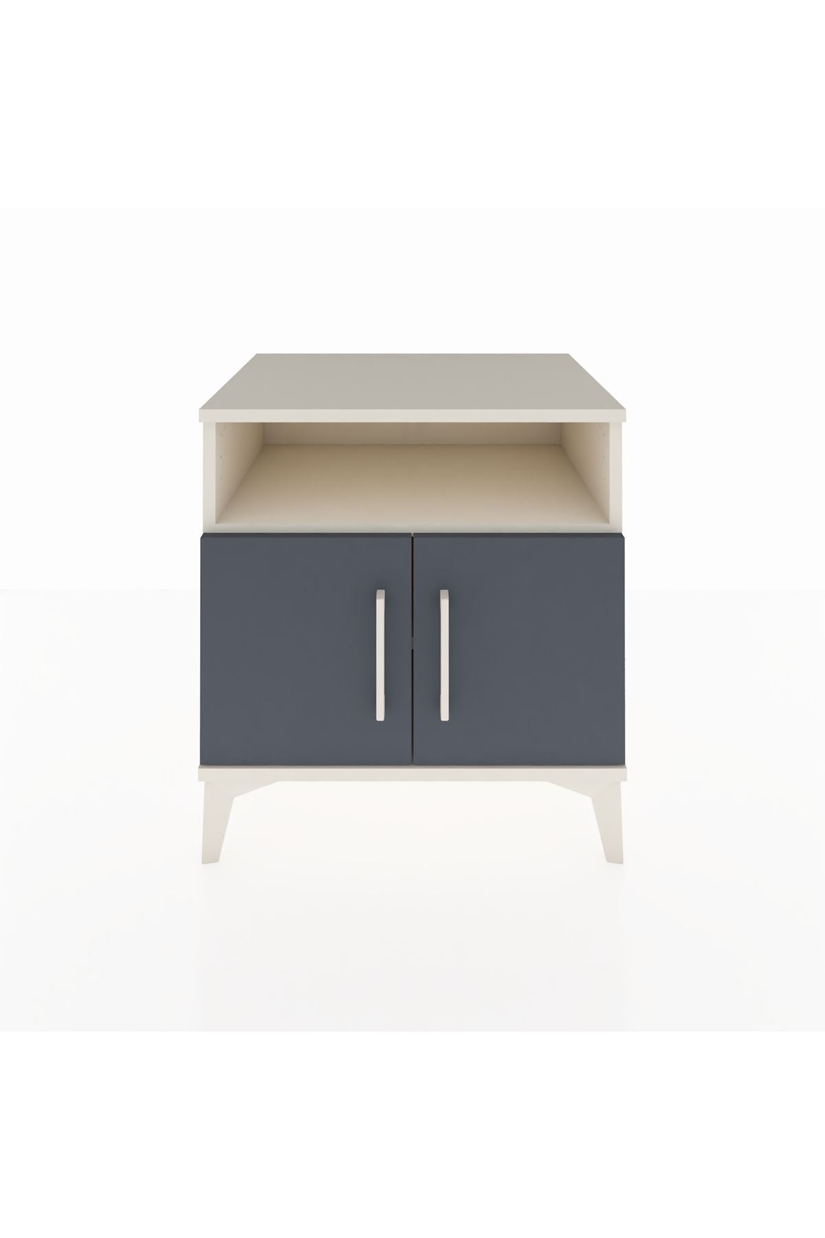 Hyperion Komodin 2 Raflı 2 Kapaklı 60x44x64 Aytaşı-Antrasit