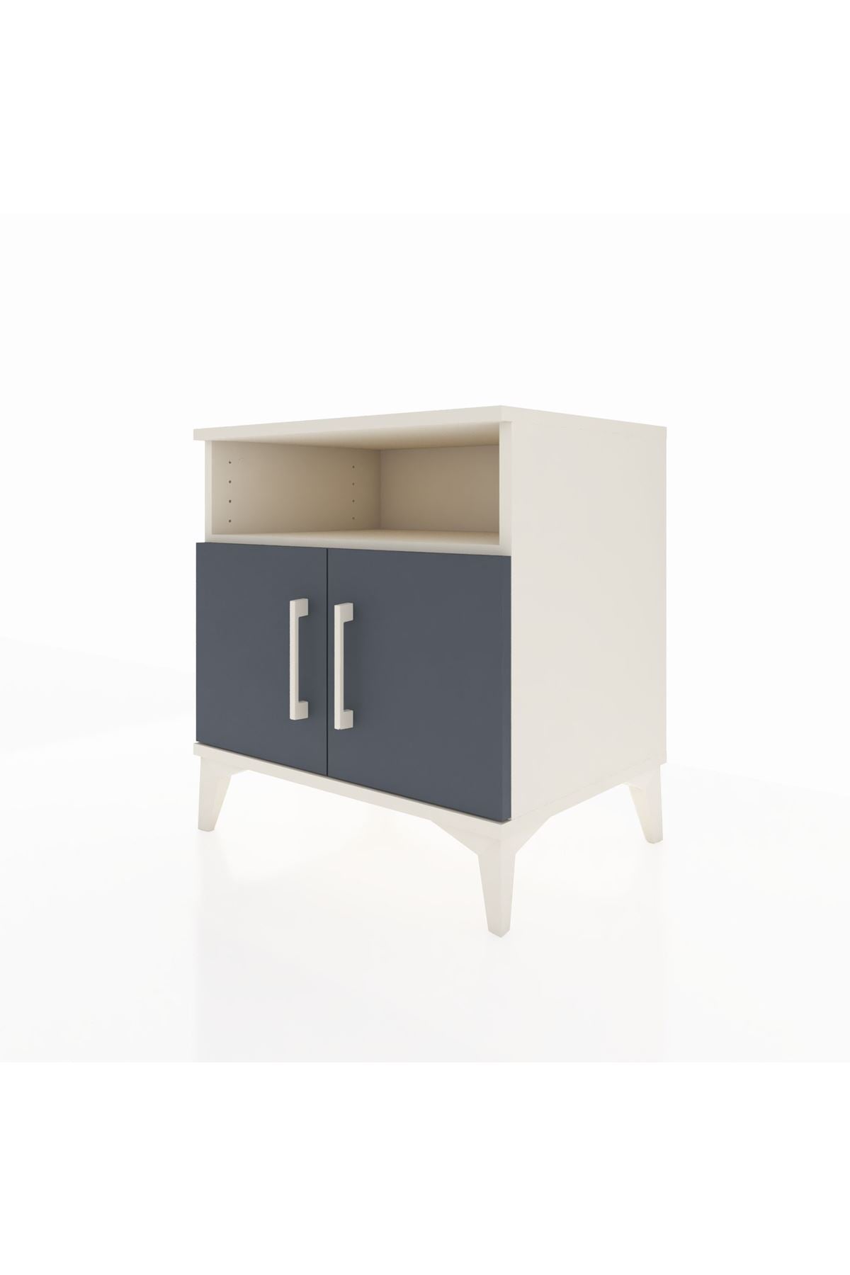 Hyperion Komodin 2 Raflı 2 Kapaklı 60x44x64 Aytaşı-Antrasit