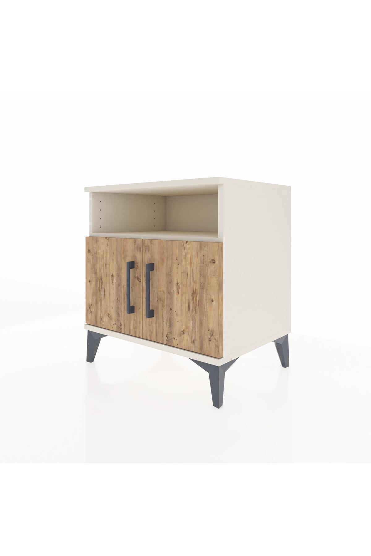 Hyperion Komodin 2 Raflı 2 Kapaklı 60x44x64 Aytaşı-Çam