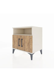 Hyperion Komodin 2 Raflı 2 Kapaklı 60x44x64 Aytaşı-Çam