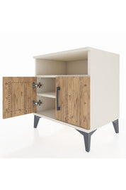 Hyperion Komodin 2 Raflı 2 Kapaklı 60x44x64 Aytaşı-Çam