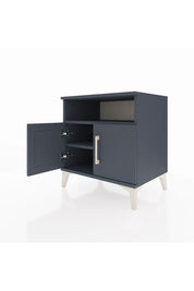 Hyperion Komodin 2 Raflı 2 Kapaklı 60x44x64 Antrasit-Antrasit