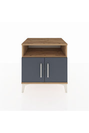 Hyperion Komodin 2 Raflı 2 Kapaklı 60x44x64 Çam-Antrasit