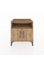 Hyperion Komodin 2 Raflı 2 Kapaklı 60x44x64 Çam-Çam