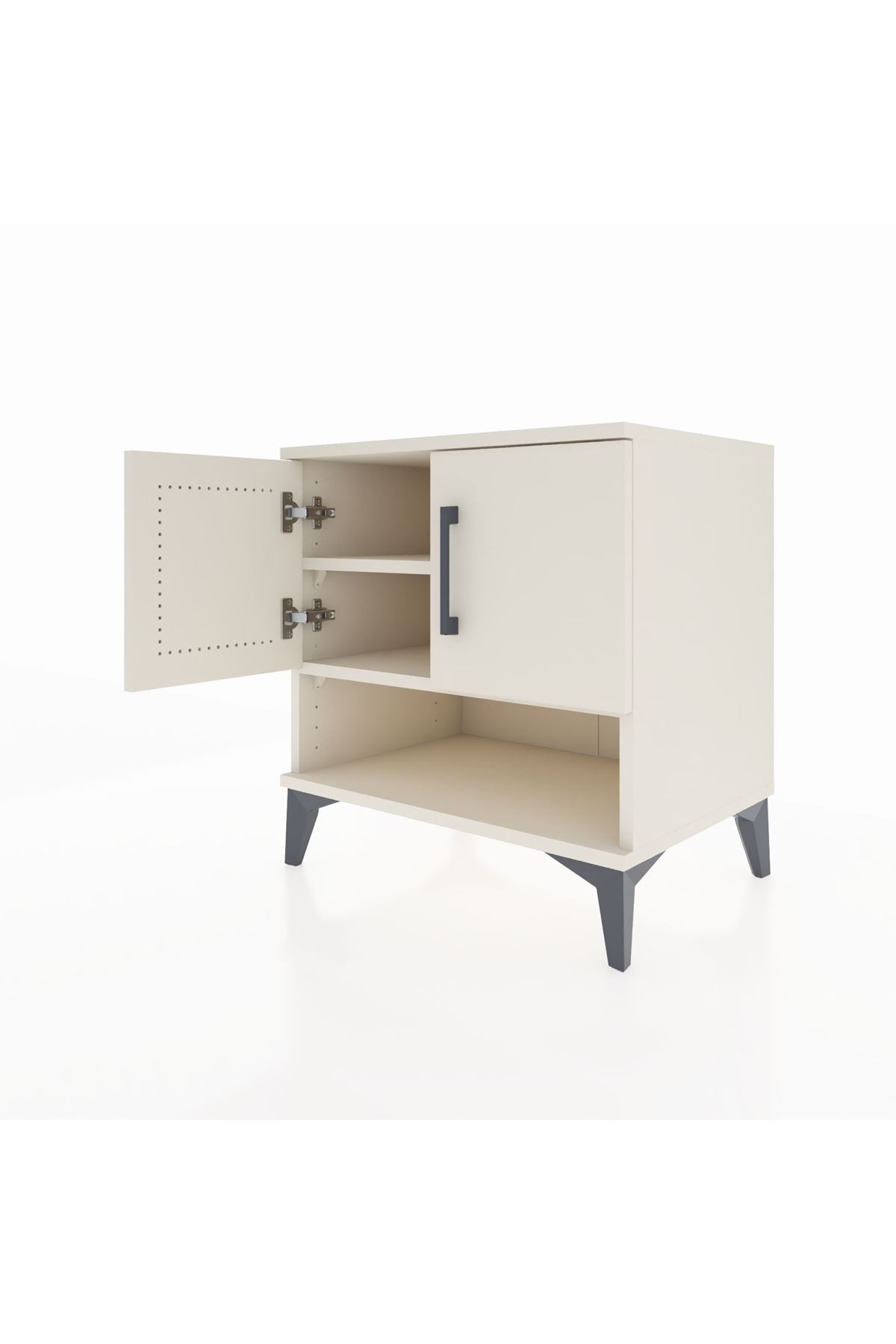 Hyperion Komodin 2 Raflı 2 Kapaklı 60x44x64 Aytaşı-Aytaşı