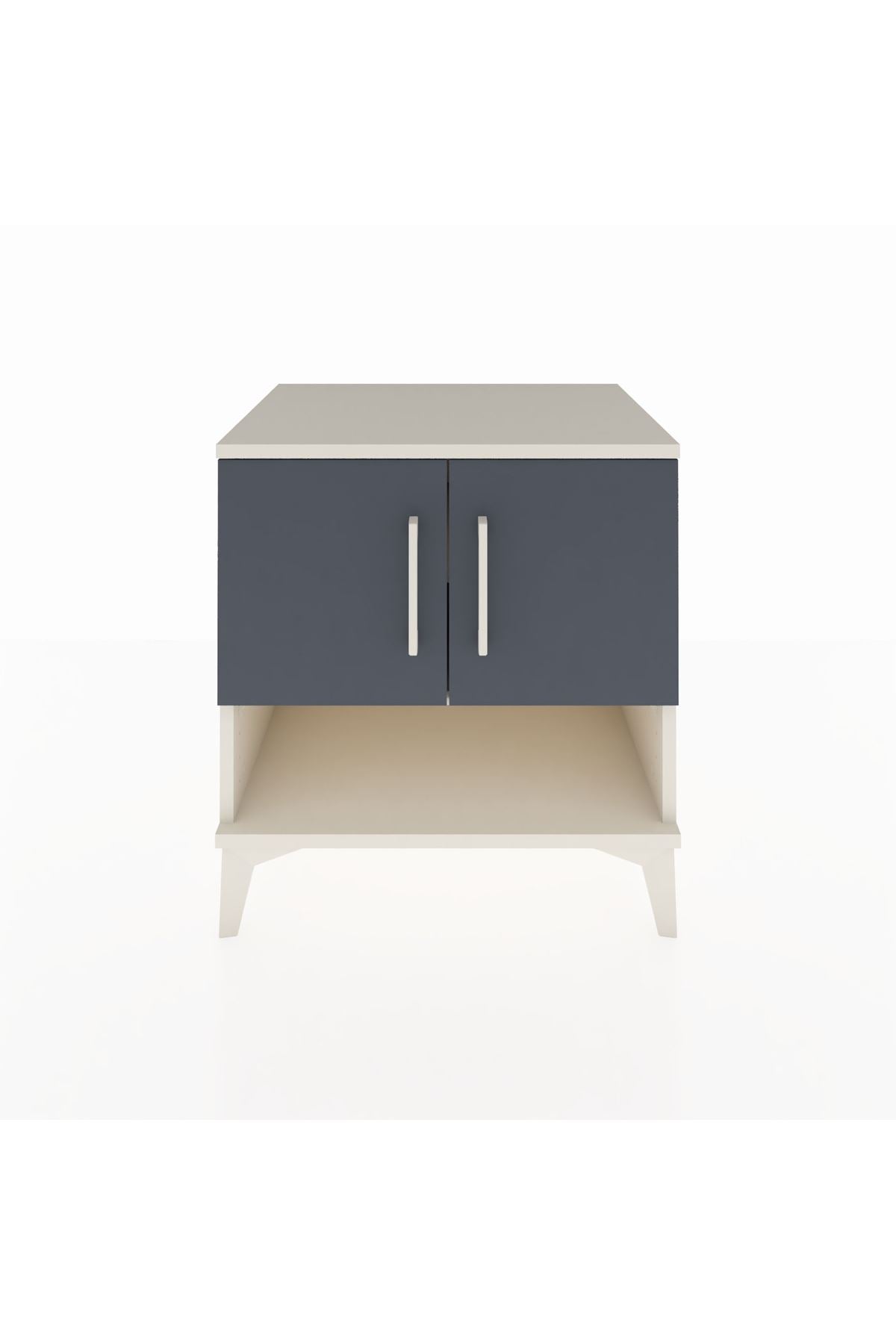 Hyperion Komodin 2 Raflı 2 Kapaklı 60x44x64 Aytaşı-Antrasit