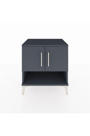 Hyperion Komodin 2 Raflı 2 Kapaklı 60x44x64 Antrasit-Antrasit