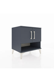 Hyperion Komodin 2 Raflı 2 Kapaklı 60x44x64 Antrasit-Antrasit