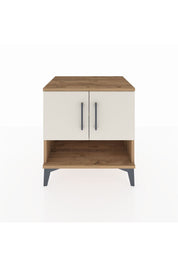 Hyperion Komodin 2 Raflı 2 Kapaklı 60x44x64 Çam-Aytaşı