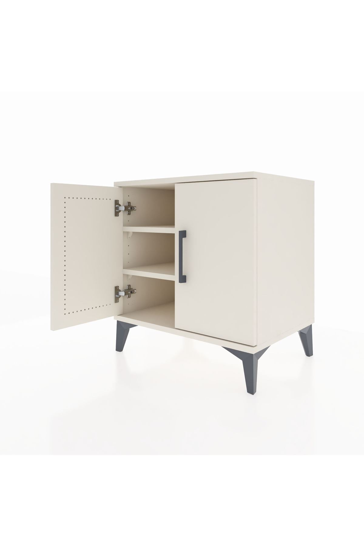 Hyperion Komodin 2 Raflı 2 Kapaklı 60x44x64 Aytaşı-Aytaşı