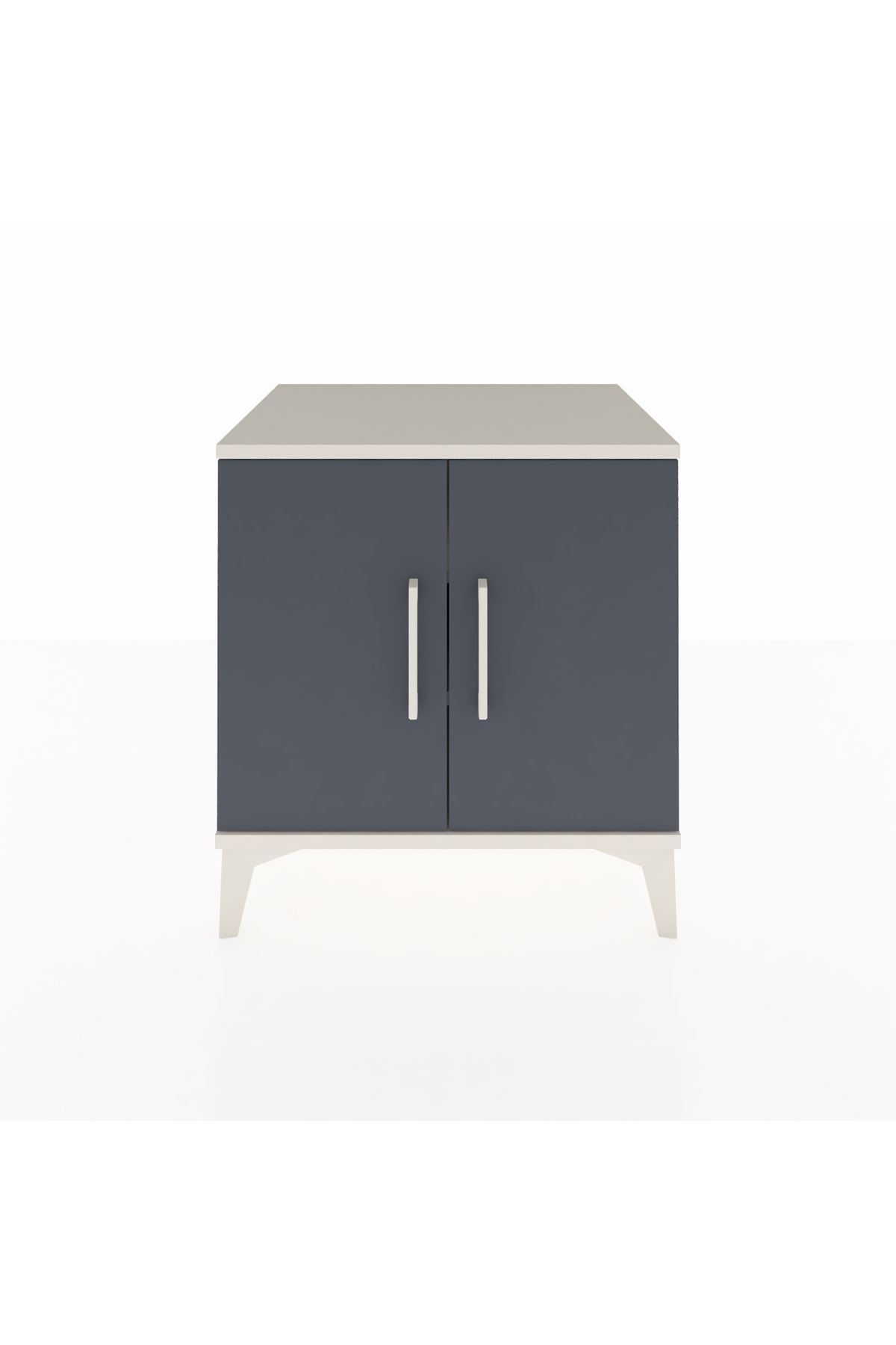 Hyperion Komodin 2 Raflı 2 Kapaklı 60x44x64 Aytaşı-Antrasit