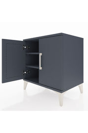 Hyperion Komodin 2 Raflı 2 Kapaklı 60x44x64 Antrasit-Antrasit