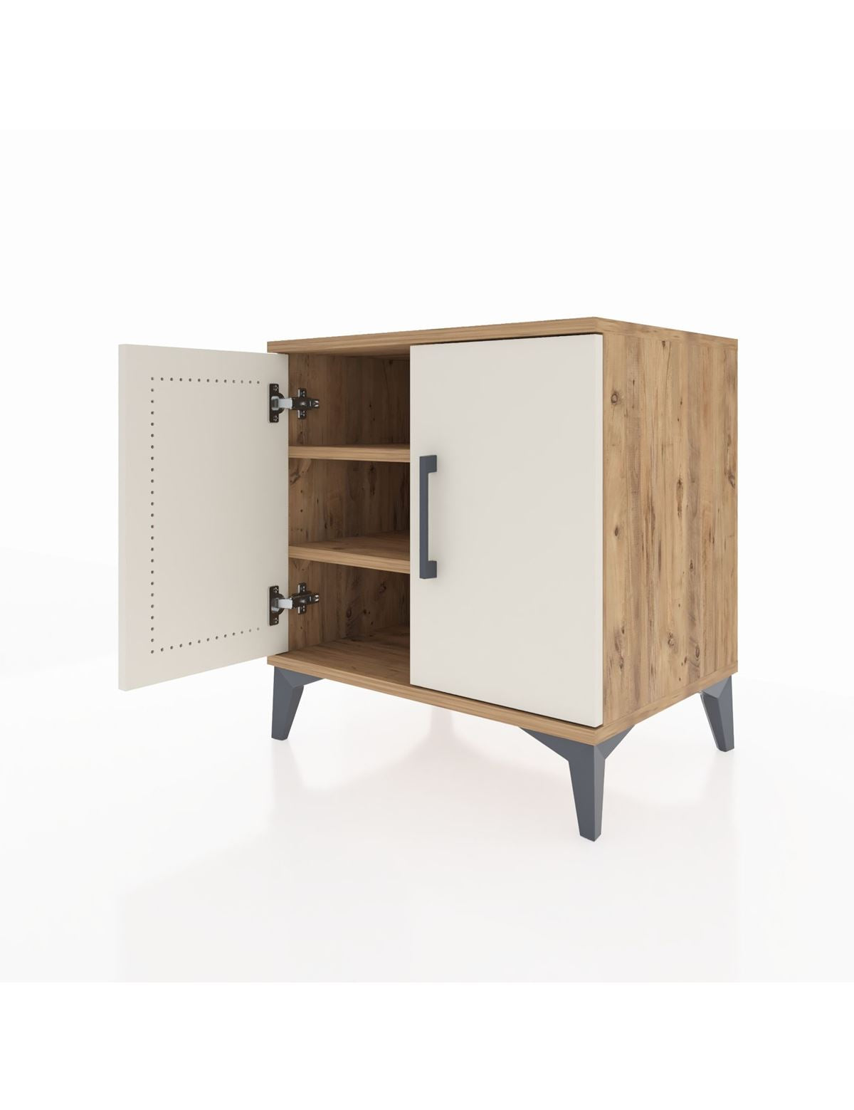 Hyperion Komodin 2 Raflı 2 Kapaklı 60x44x64 - S45M011V7B