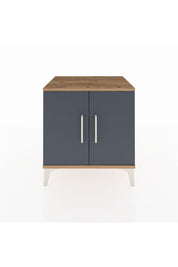 Hyperion Komodin 2 Raflı 2 Kapaklı 60x44x64 Çam-Antrasit