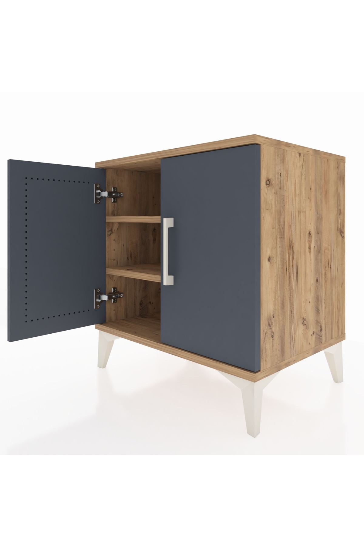 Hyperion Komodin 2 Raflı 2 Kapaklı 60x44x64 - S45M011V8B