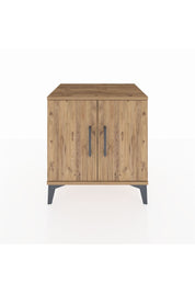 Hyperion Komodin 2 Raflı 2 Kapaklı 60x44x64 Çam-Çam