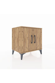 Hyperion Komodin 2 Raflı 2 Kapaklı 60x44x64 Çam-Çam