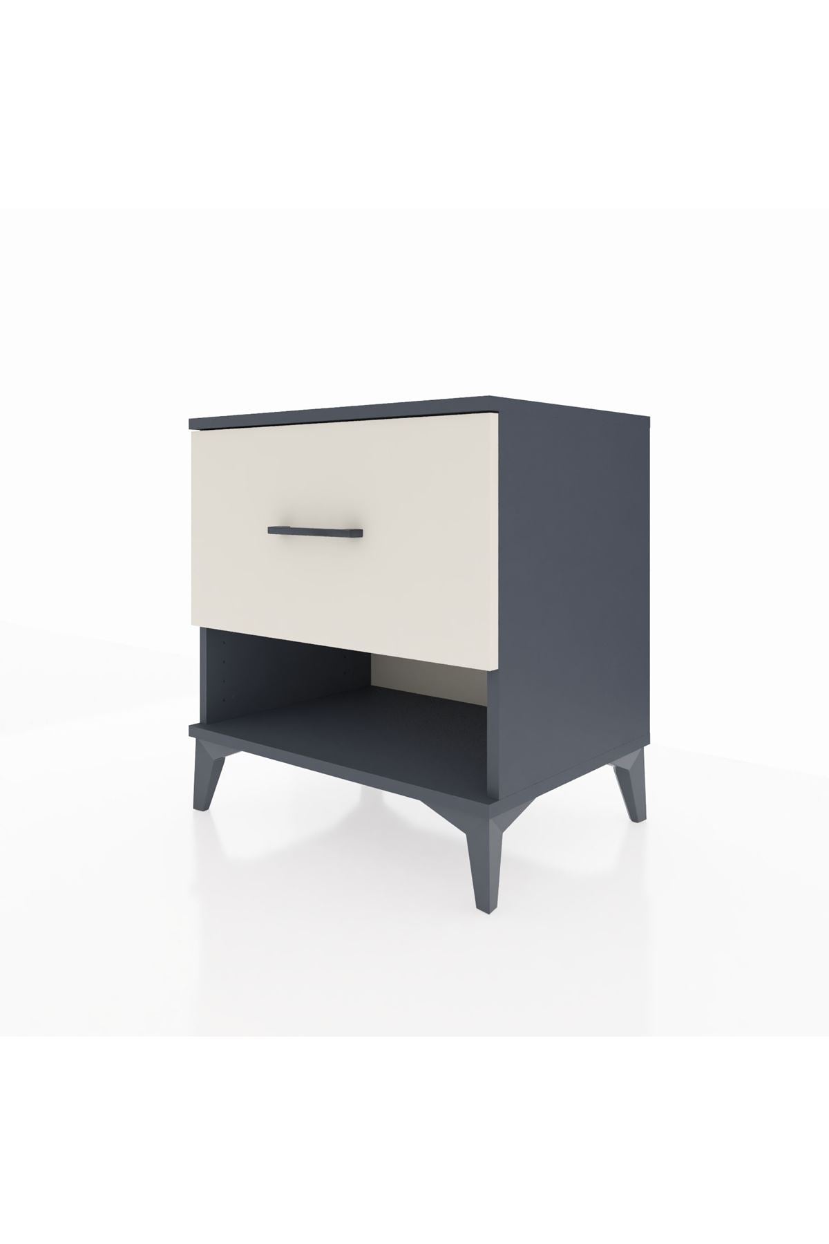 Hyperion Komodin Tek Çekmeceli 60x44x64 Antrasit-Aytaşı