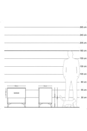 Hyperion Komodin Tek Çekmeceli 60x44x64 Antrasit-Antrasit