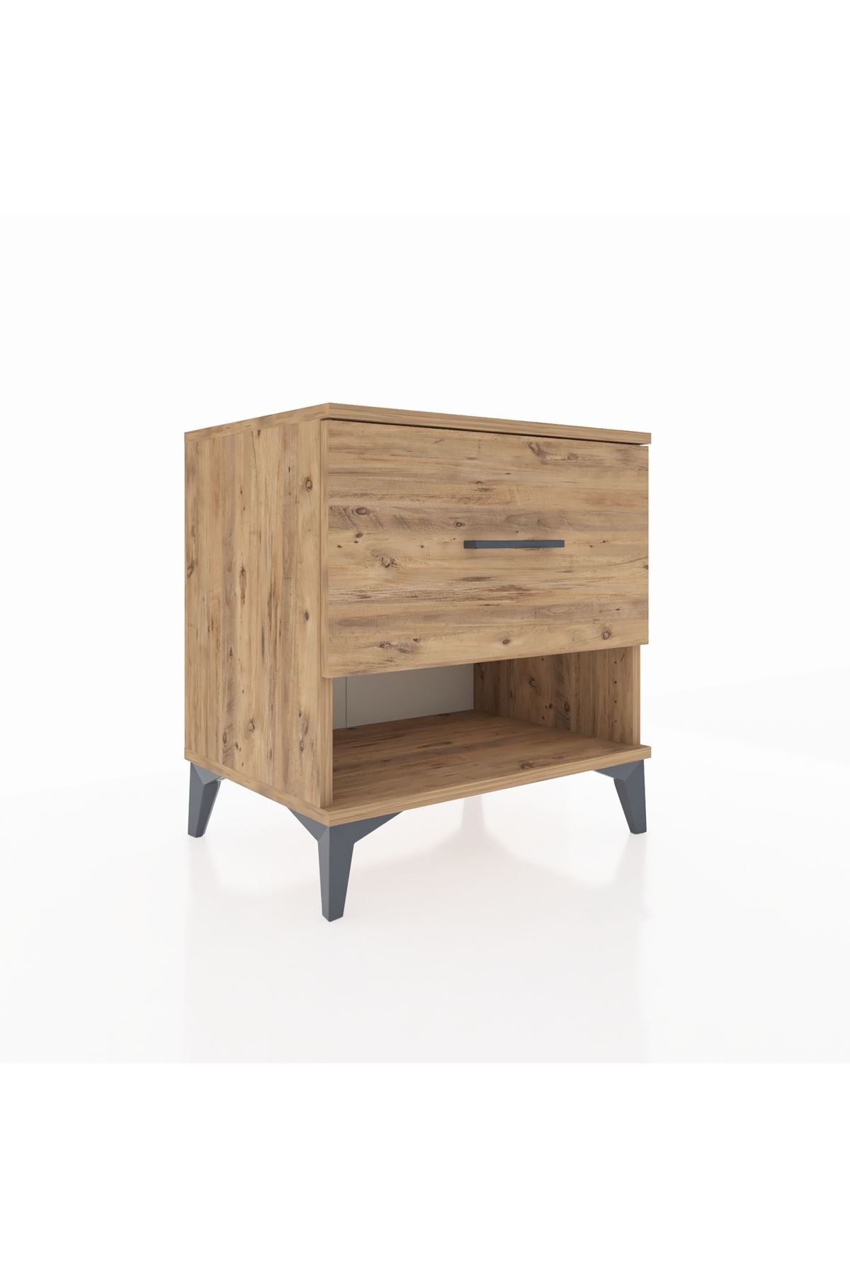 Hyperion Komodin Tek Çekmeceli 60x44x64 Çam-Çam