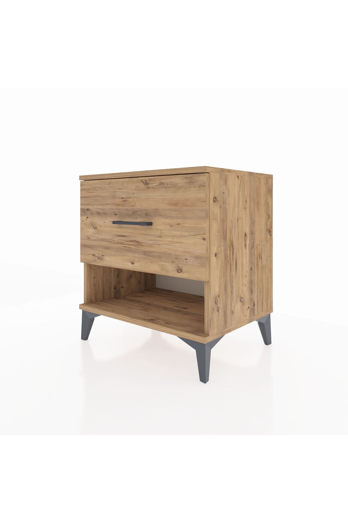 Hyperion Komodin Tek Çekmeceli 60x44x64 Çam-Çam