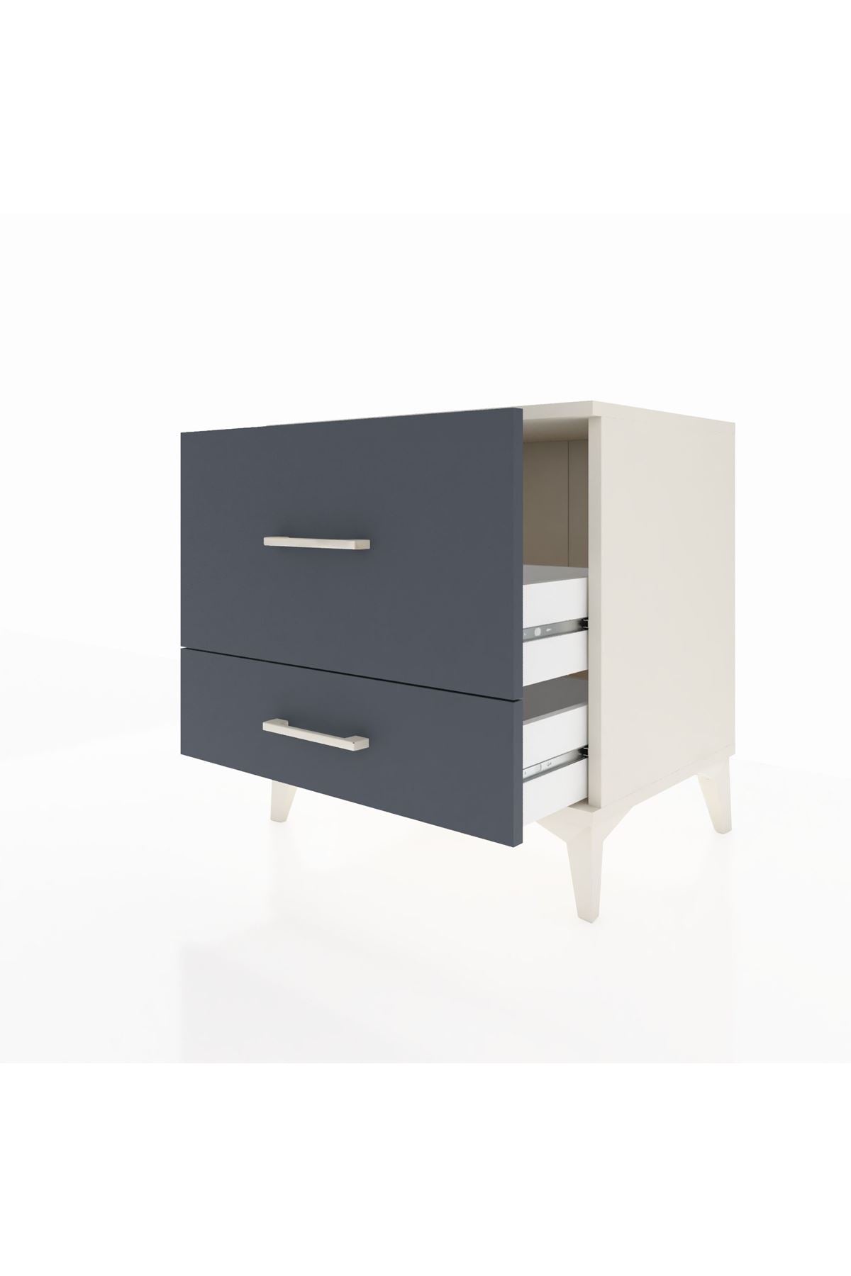 Hyperion Komodin 2 Çekmeceli 60x44x64 Aytaşı-Antrasit