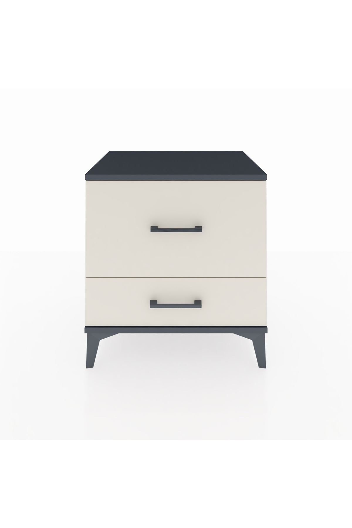 Hyperion Komodin 2 Çekmeceli 60x44x64 Antrasit-Aytaşı