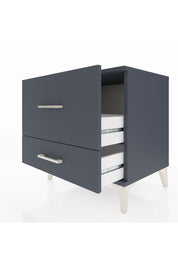 Hyperion Komodin 2 Çekmeceli 60x44x64 Antrasit-Antrasit