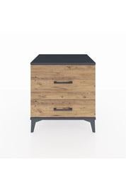 Hyperion Komodin 2 Çekmeceli 60x44x64 Antrasit-Çam