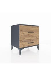 Hyperion Komodin 2 Çekmeceli 60x44x64 Antrasit-Çam