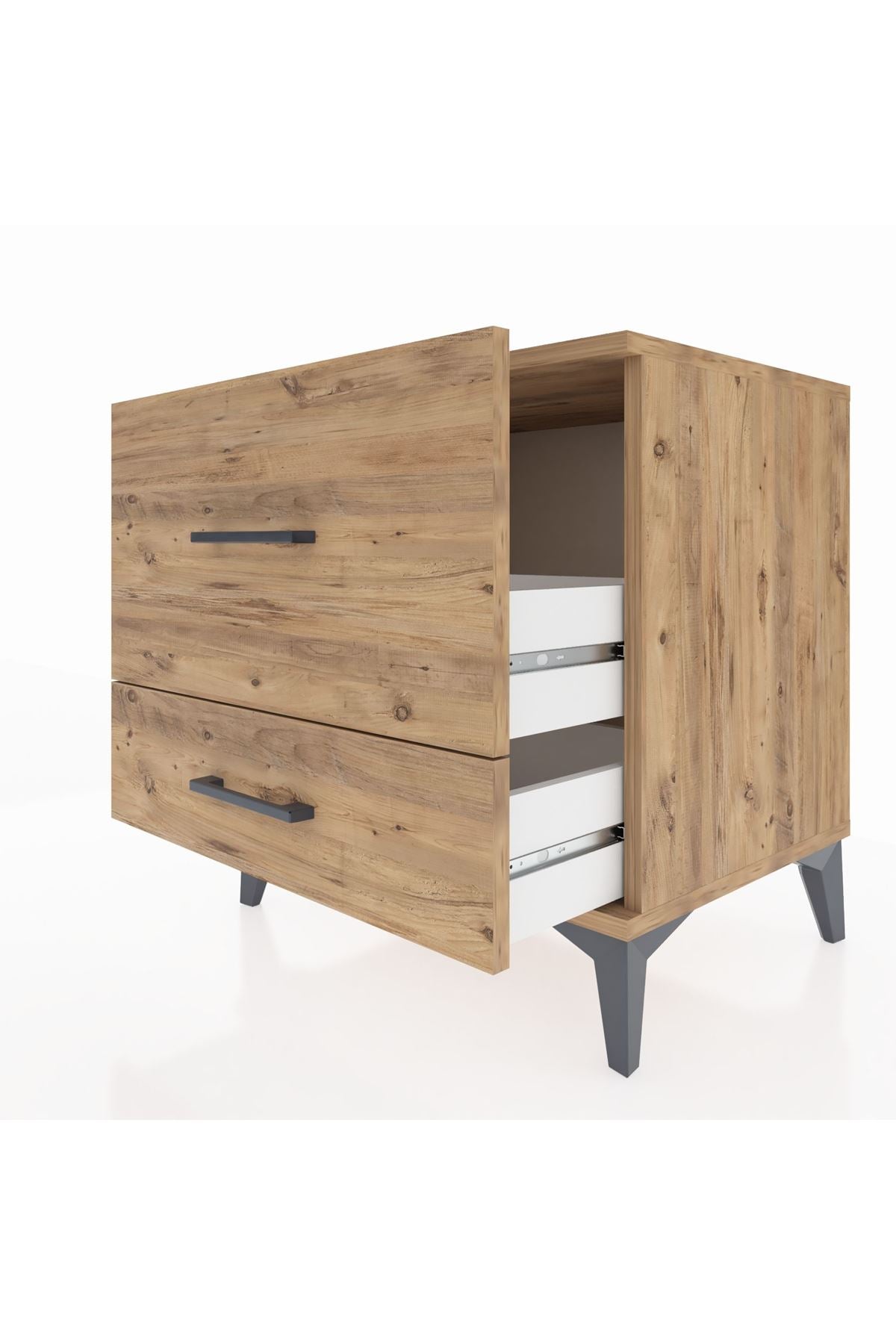 Hyperion Komodin 2 Çekmeceli 60x44x64 Çam-Çam