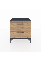 Hyperion Komodin 2 Çekmeceli 60x44x64 Antrasit-Çam