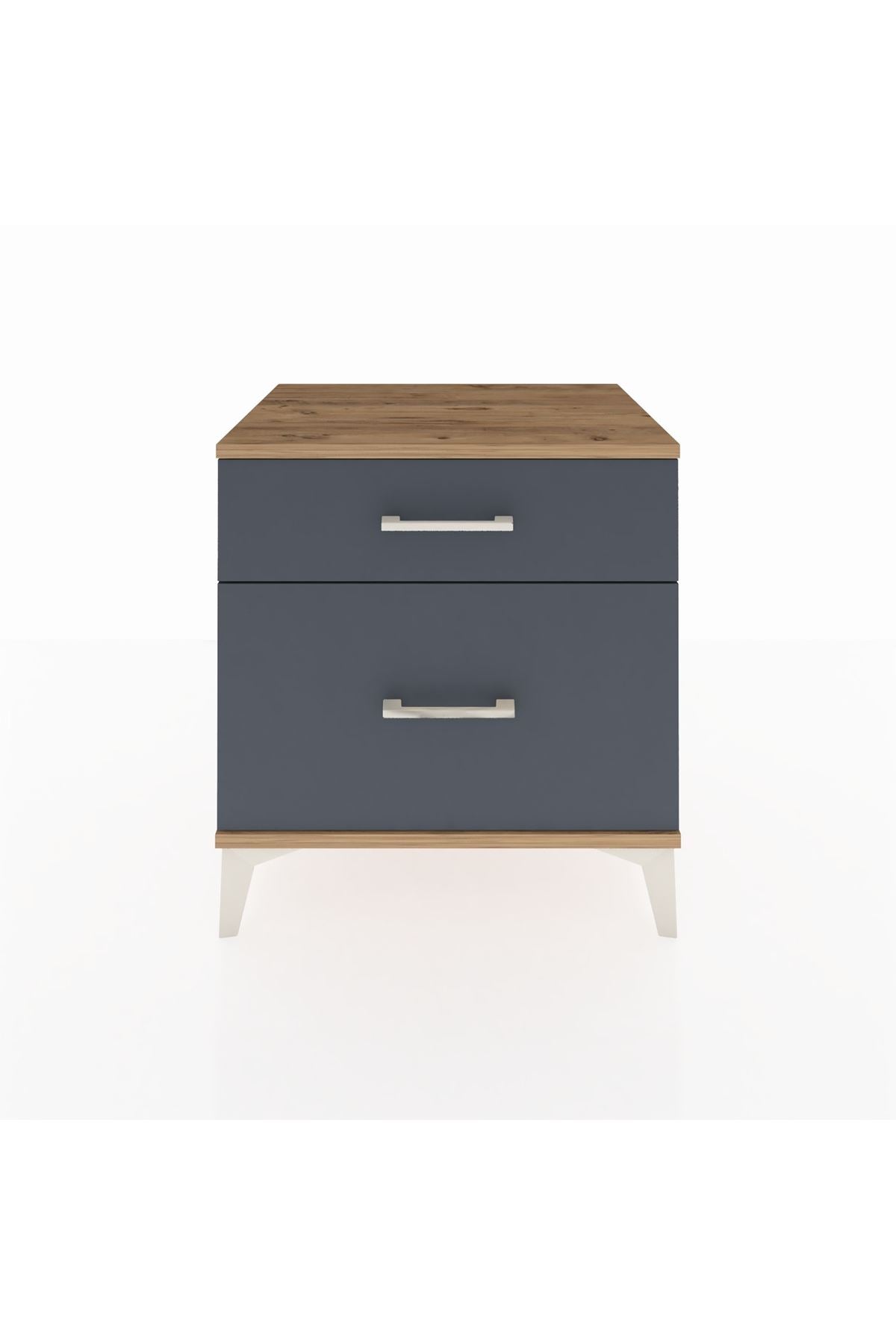 Hyperion Komodin 2 Çekmeceli 60x44x64 Çam-Antrasit