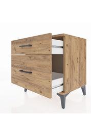 Hyperion Komodin 2 Çekmeceli 60x44x64 Çam-Çam