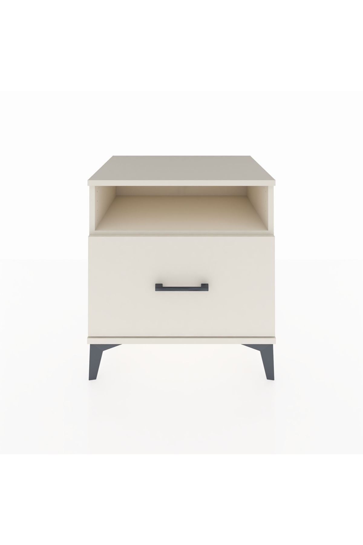 Hyperion Komodin Tek Raflı Tek Çekmeceli 60x44x64 Aytaşı-Aytaşı