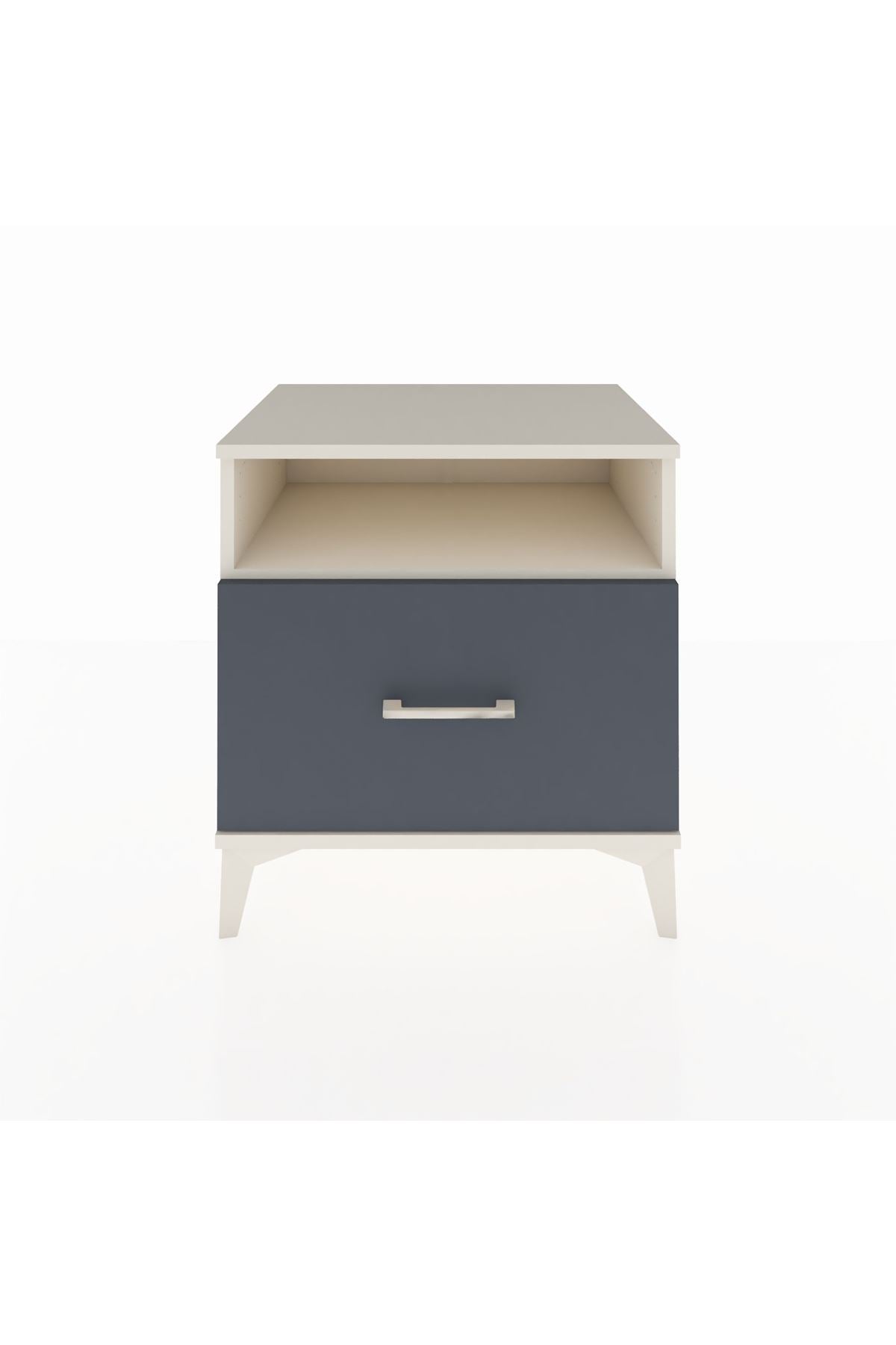 Hyperion Komodin Tek Raflı Tek Çekmeceli 60x44x64 Aytaşı-Antrasit