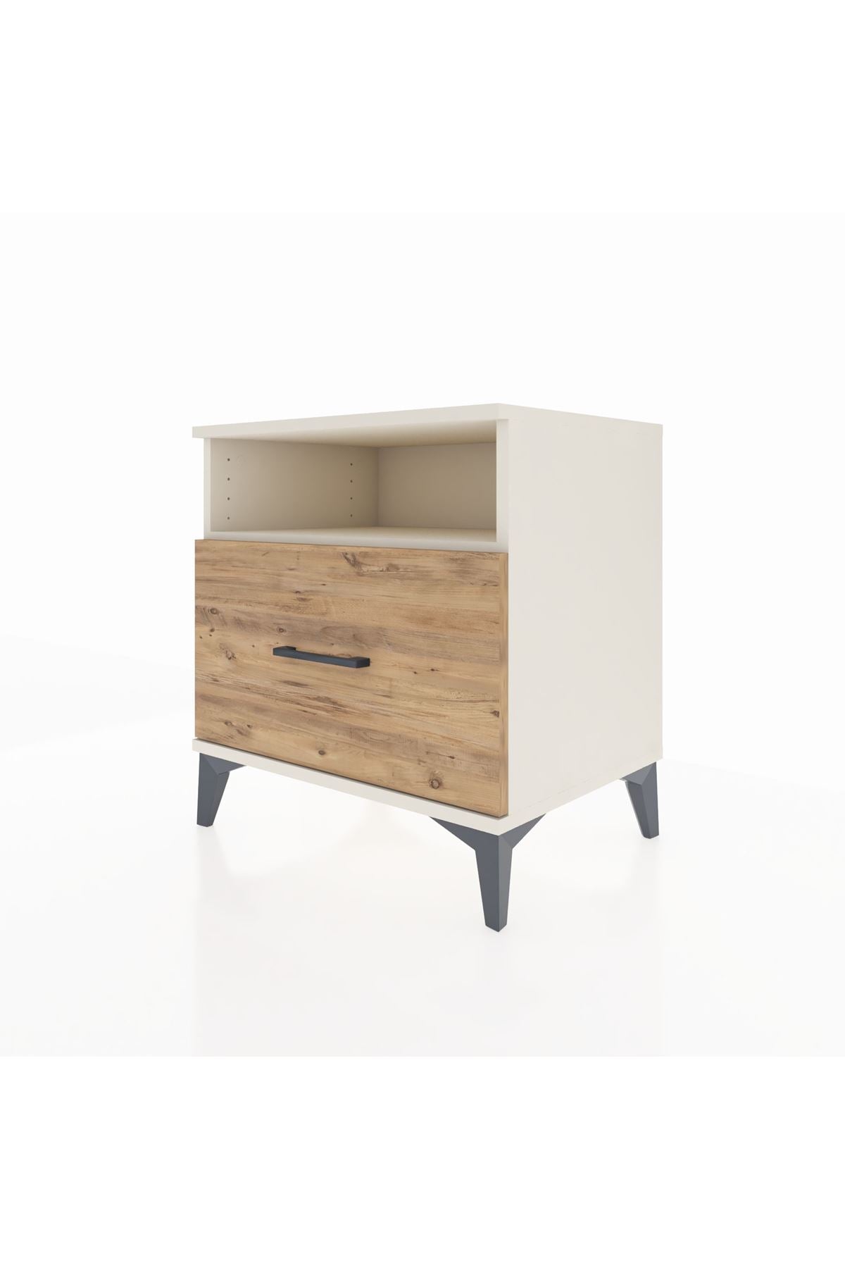 Hyperion Komodin Tek Raflı Tek Çekmeceli 60x44x64 Aytaşı-Çam