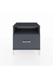 Hyperion Komodin Tek Raflı Tek Çekmeceli 60x44x64 Antrasit-Antrasit