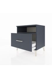 Hyperion Komodin Tek Raflı Tek Çekmeceli 60x44x64 Antrasit-Antrasit