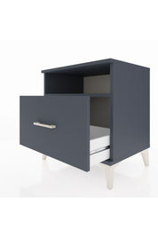 Hyperion Komodin Tek Raflı Tek Çekmeceli 60x44x64 Antrasit-Antrasit