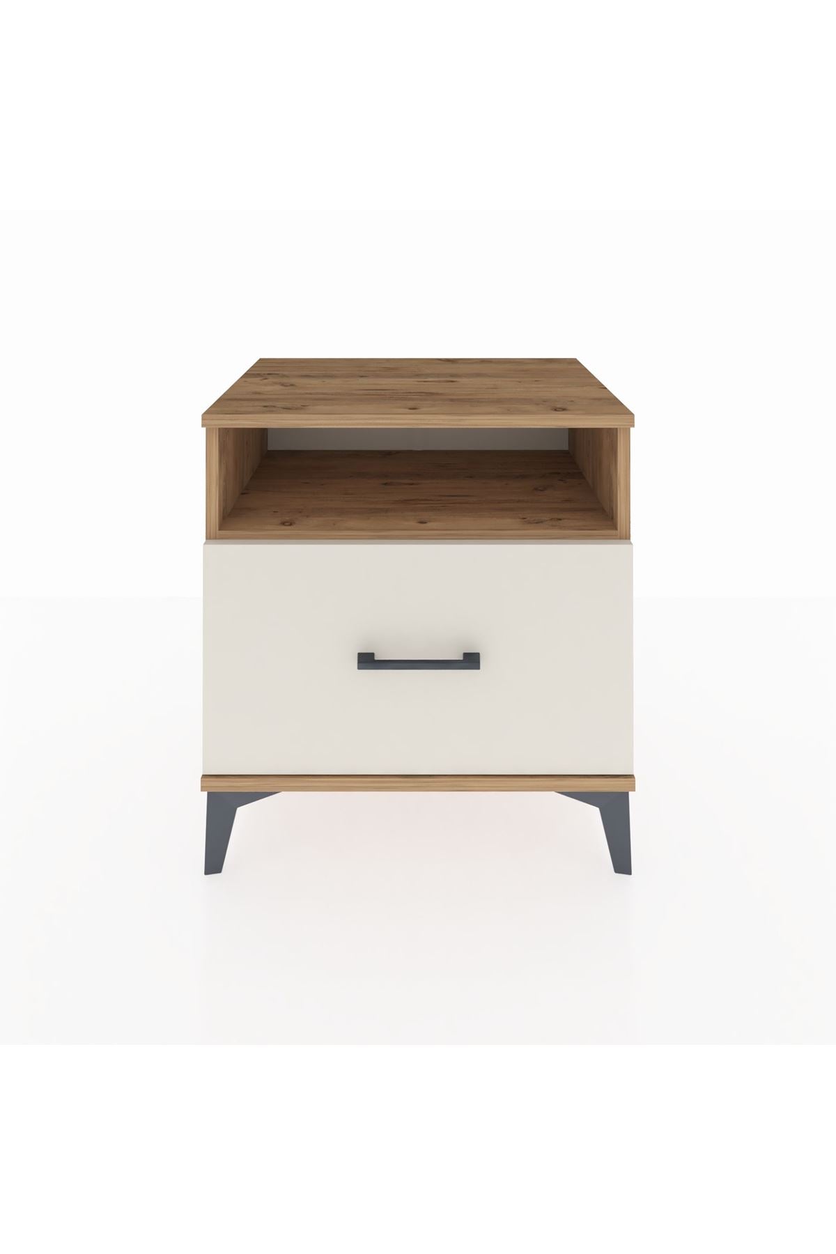 Hyperion Komodin Tek Raflı Tek Çekmeceli 60x44x64 Çam-Aytaşı